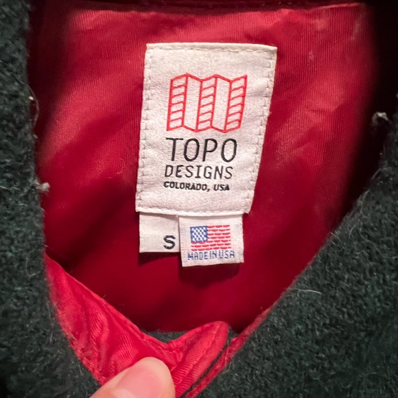 TOPO DESIGNS HEAVYWEIGHT WOOL SHIRT JACKET SIZE S - Picture 2 of 2